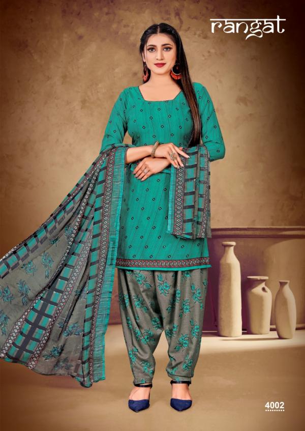 Amit Rangat Vol-4 Casual Wear Synthetic Dress Material